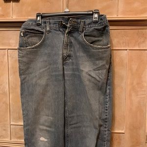 LL Bean, washed blue jeans, 32X29, relaxed fit. Smoke & pet free home